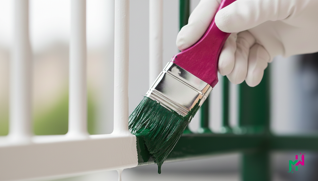 Balkongeländer lackieren